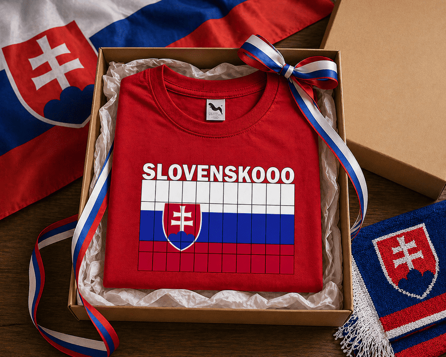 tričko SLOVENSKO darčekové balenie mk